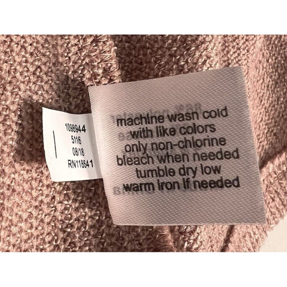 Lane Bryant Womens 14/16 Dusty Rose Ruffle Waterfall Cardigan Balletcore Fairy - Picture 5 of 8